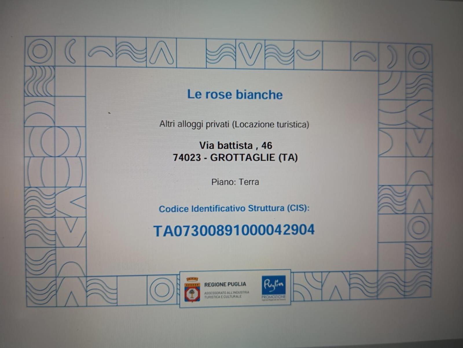 Apartament Le Rose Dei Principi Grottaglie Zewnętrze zdjęcie